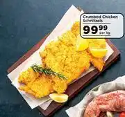 Food Lover's Market Crumbed Chicken Schnitzels-Per Kg offer