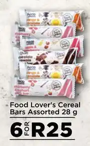 Food Lover's Market Food Lover's Cereal Bars Assorted-For 6 x 28g offer