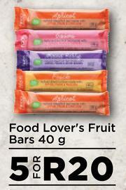Food Lover's Market Food Lover's Fruit Bars-For 5 x 40g offer
