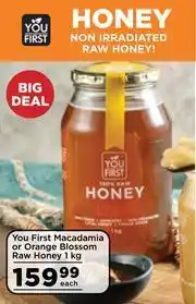 Food Lover's Market You First Macadamia Or Orange Blossom Raw Honey-1Kg Each offer
