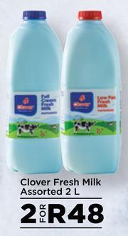 Food Lover's Market Clover Fresh Milk Assorted-For 2 x 2L offer