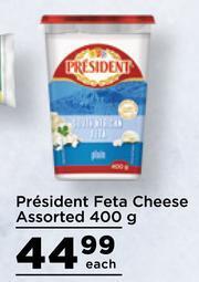 Food Lover's Market President Feta Cheese Assorted-400g Each offer