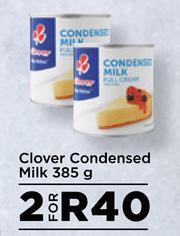 Food Lover's Market Clover Condensed Milk-For 2 x 385g offer
