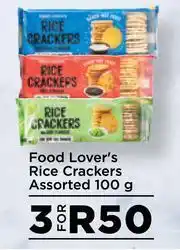 Food Lover's Market Food Lover's Rice Crackers Assorted-For 3 x 100g offer