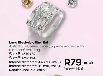 Luna Stackable Ring Set