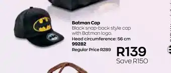 AVON Batman Cap offer