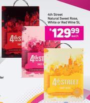 Game 4th Street Natural Sweet Rose White Or Red Wine-5L Each offer