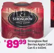 Game Strongbow Red Berries Apple Cider Can-6 x 440ml offer