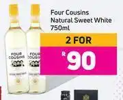 Game Four Cousins Natural Sweet White-For 2 x 750ml offer