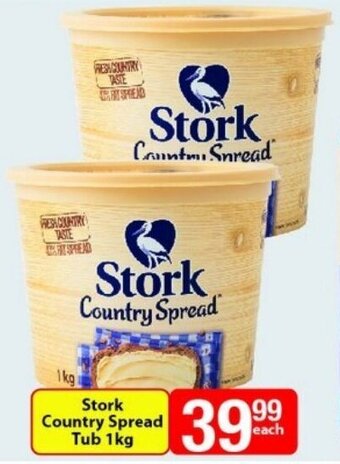 Check Save Stork Country Spread Tub 1kg offer