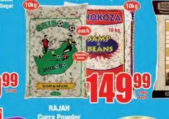 Boxer Shibobo samp & beans offer