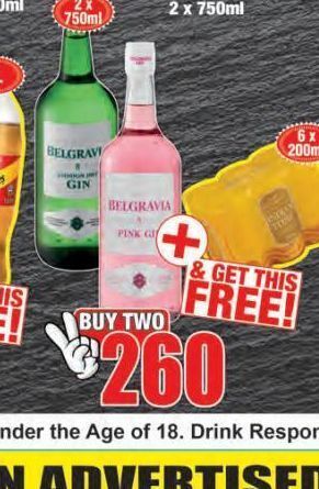 Boxer Belgravia gin 2 offer