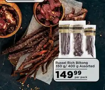 Food Lover's Market Russel rich biltong offer