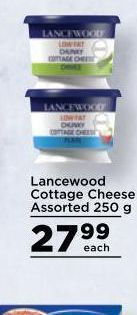 Food Lover's Market Lancewood cream cheese offer
