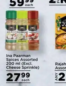 Food Lover's Market Ina parman spices offer