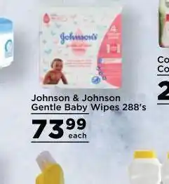 Food Lover's Market Johnson's baby wipes offer
