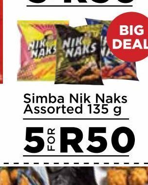 Food Lover's Market Simba niknaks 5 offer
