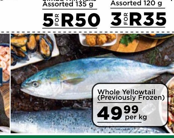 Yellowtail offer at Food Lover's Market