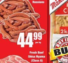 Boxer Mama's chilli russians offer