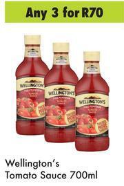 Game Wellington's Tomato Sauce-For 3 x 700ml offer