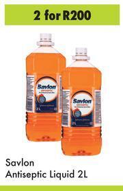Game Savlon Antiseptic Liquid-For 2 x 2Ltr offer