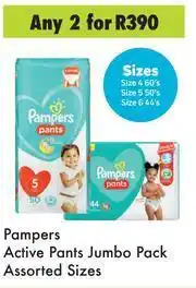 Game Pampers Active Pants Jumbo Pack (Assorted Sizes)-For Any 2 offer