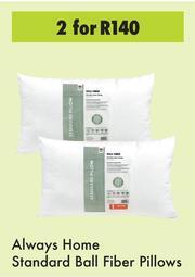 Game Always Home Standard Ball Fibre Pillows-For 2 offer