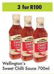 Game Wellington's Sweet Chilli Sauce-For 3 x 700ml offer