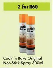 Game Cook 'n Bake Original Non Stick Spray-For 2 x 300ml offer