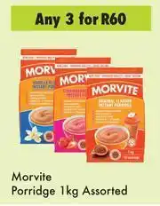 Game Morvite Porridge Assorted-For 3 x 1Kg offer