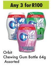 Game Orbit Chewing Gum Bottle Assorted-For 3 x 64g offer