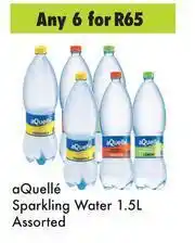 Game Aquelle Sparkling Water Assorted-For 6 x 1.5L offer