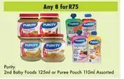 Game Purity 2nd Baby Foods 125ml Or Puree Pouch 110ml Assorted-For Any 8 offer