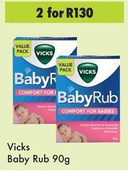 Game Vicks Baby Rub-For 2 x 90g offer