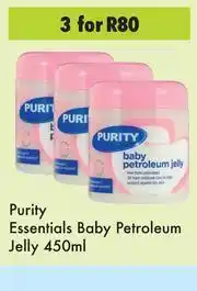 Purty Essentials Baby Petroleum Jelly-For 3 x 450ml