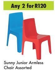 Game Sunny Junior Armless Chair Assorted-For 2 offer