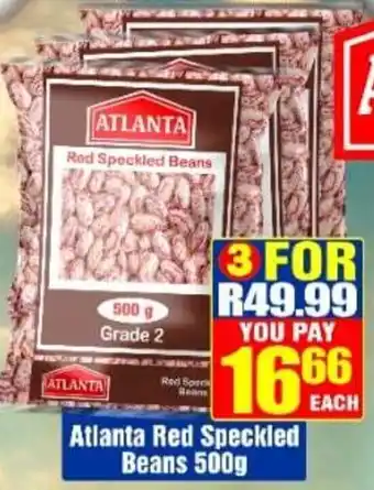 Three Star Cash and Carry Atlanta Red Speckled Beans 3x500g offer
