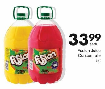 Save Fusion Juice Concentrate 5lt offer