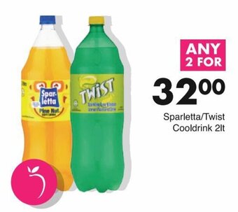 Save Sparletta / Twist Cooldrink 2 x 2lt offer