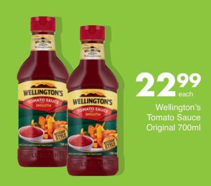 Wellington's Tomato Sauce Original 700ml offer at Save