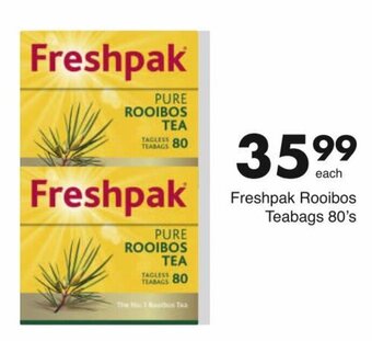 Save Freshpak Rooibos Teabags 80's offer
