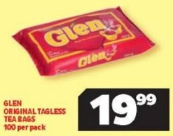 Usave Glen Original Tagless Tea Bags 100 per pack offer