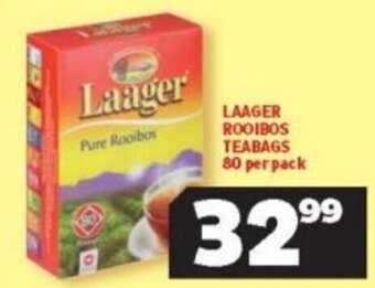 Usave Laager Rooibos Teabags 80 per pack offer