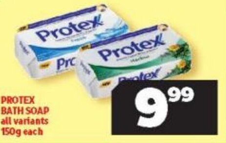 Protex Bath Soap All Variants 150g offer at Usave