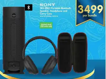 Makro Sony SRS-XB23 Portable Bluetooth Speaker, Headphone and Caryy Case offer