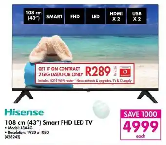 Makro Hisense Smart FHD LED TV 43" offer