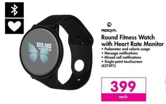 Makro Rocka Round Fitness Watch with Heart Rate Monitor offer