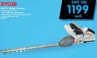 Makro Ryobi Hedge Trimmer 650w offer