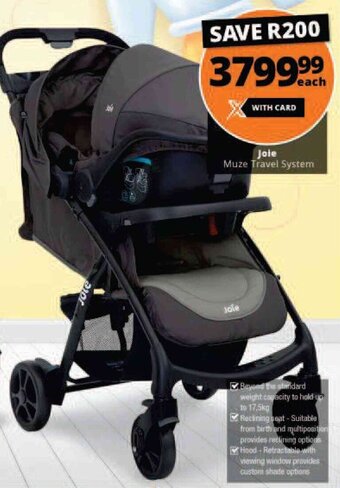 Checkers Joie Muze Travel System offer