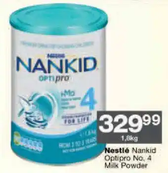 Checkers Nestlé Nankid Optipro 4 Milk Powder 1,8kg offer